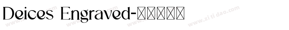 Deices Engraved字体转换